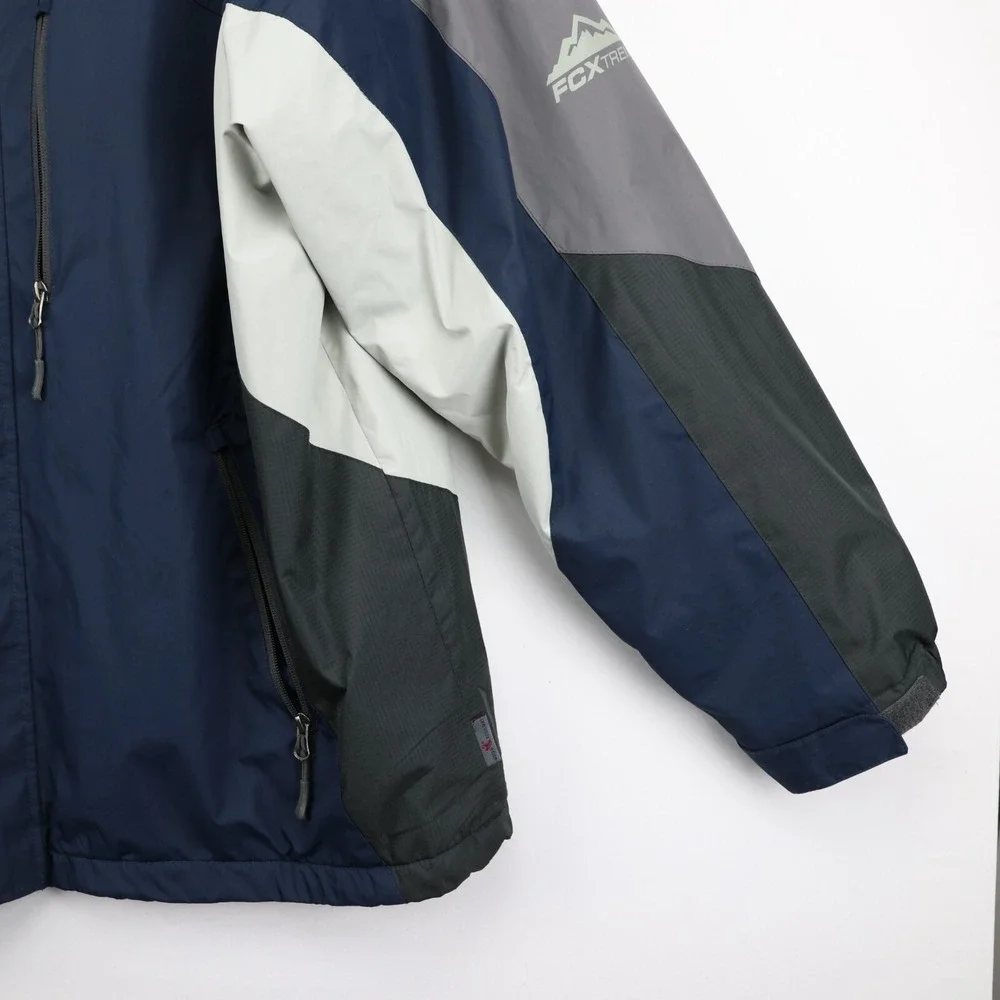 Free Country‎ Lined Fleece Collared Windbreaker Men Jacket Size XL Multicolor